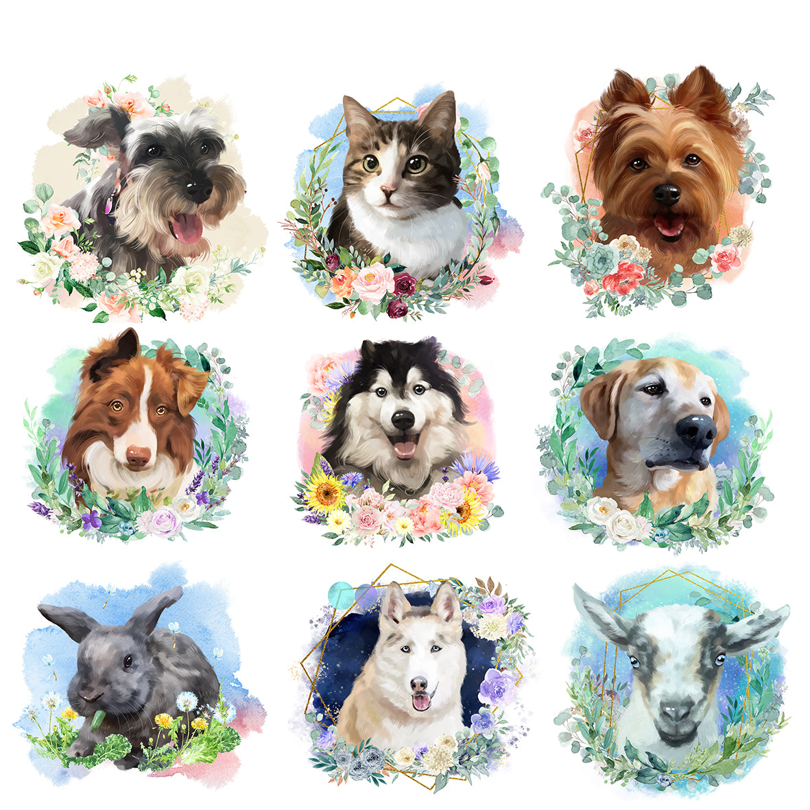 Floral Pet Portrait 2