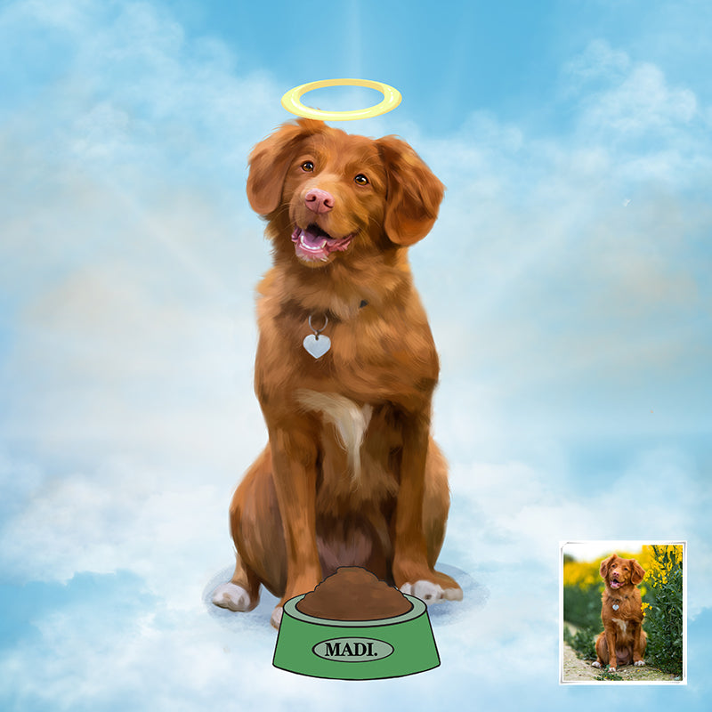 Pets In Heaven Custom Pet Portrait