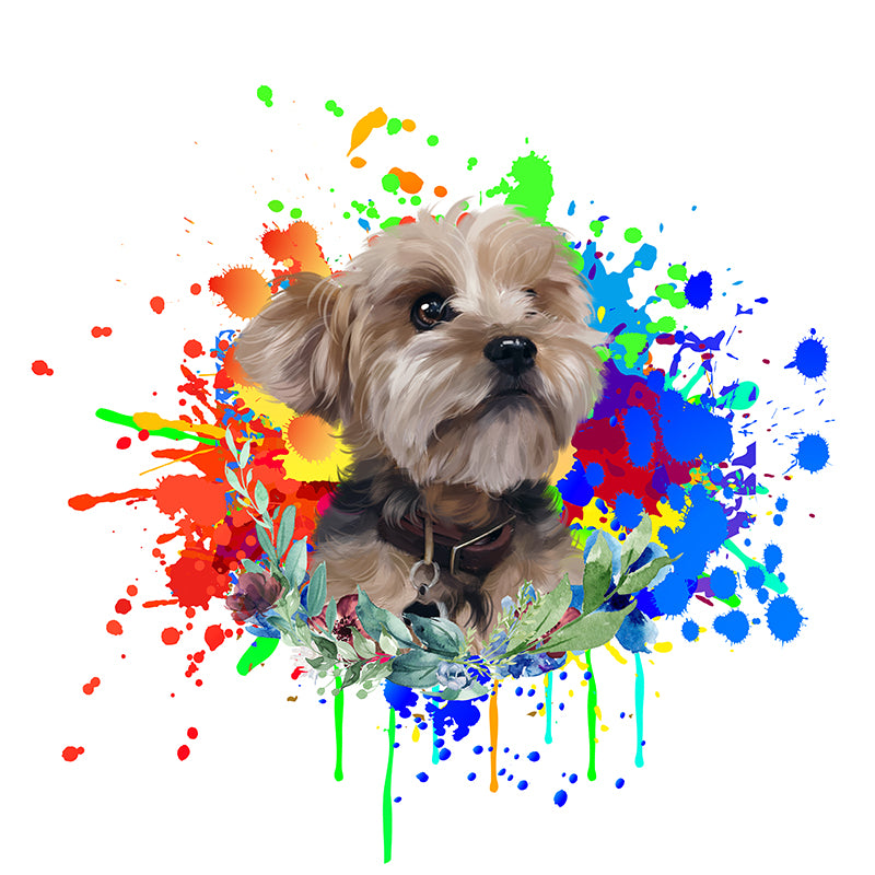 Color Splash Custom Pet Portraits