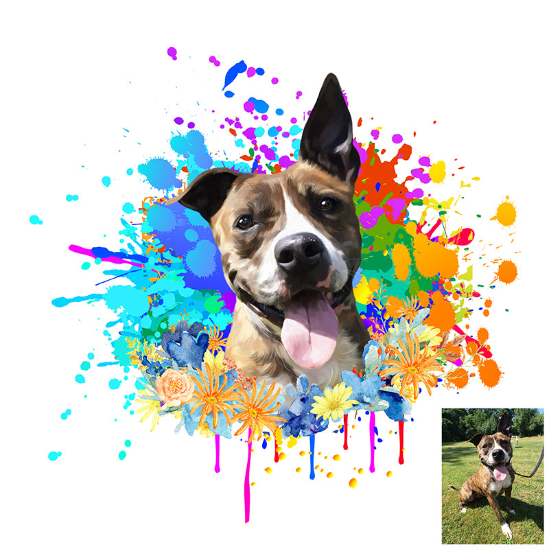 Color Splash Custom Pet Portraits