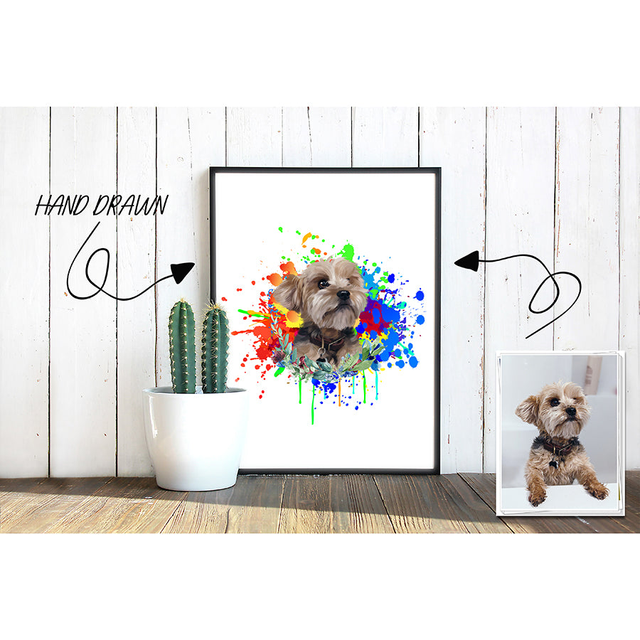 Color Splash Custom Pet Portraits