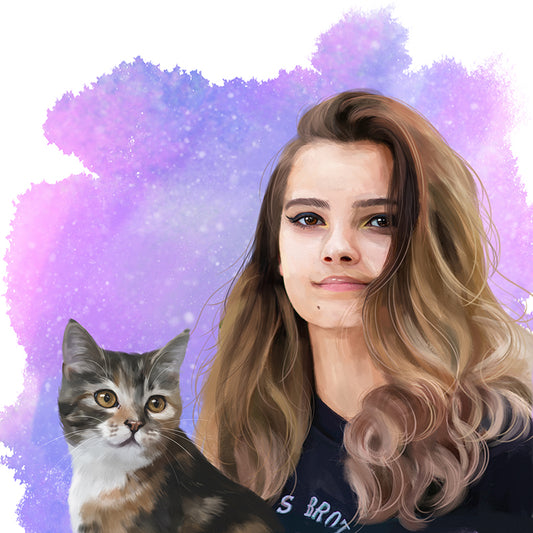 Owner With Pet Portrait 2
