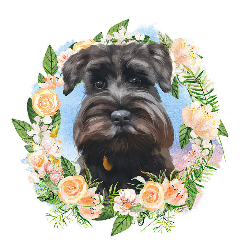 Pet Portrait With Beautiful Garden